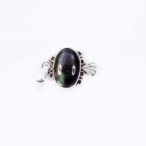 Seraphinite Silver Ring