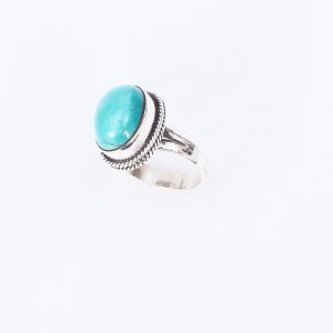 Natural Turquoise Silver Ring