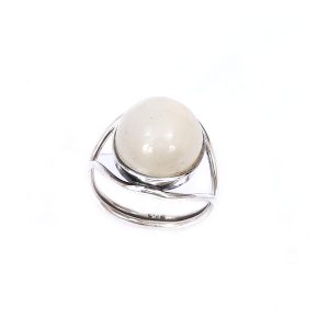 Pearl Moti Silver Ring